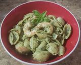 Foto del paso 4 de la receta: Caracolitos con langostinos y pesto