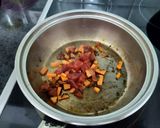 A picture of step 2 of Carrot Tomato Rice.