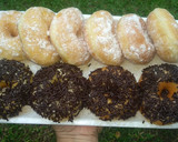 Foto langkah ke 10 dari resep Cara mudah membuat donat hanya diaduk aduk saja hasil kokoh empuk lembut menul menul.