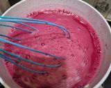 Foto langkah ke 7 dari resep Puding Lumut Buah Bit Vla Yogurt.
