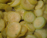 A picture of step 2 of Squash with sausage.
