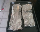 A picture of step 7 of Pesto Salmon and Asparagus in Foil.