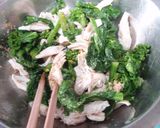 A picture of step 5 of Nanohana & Chicken Tenders with Lemon Sauce.