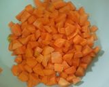 A picture of step 1 of Nigerian fried rice.