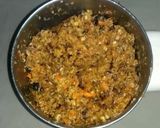 A picture of step 1 of Vegan Carrot cake with Cashew cream frosting.