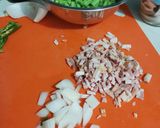 Foto del paso 4 de la receta: Ejotes con tocino y huevo estrellado en salsa 🥓🍳