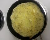 A picture of step 5 of Swiss Cheese and Dill Omelet.