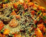 A picture of step 17 of Kkakdugi (Cubed Radish Kimchi).