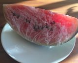 A picture of step 1 of Watermelon Slushie - ONLY TWO INGREDIENTS AND VERY HEALTHY!.