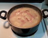 A picture of step 7 of Ham Potpie Pennsylvania Dutch style.