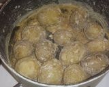 A picture of step 4 of Papas Arrugadas (Wrinkled Potatoes).