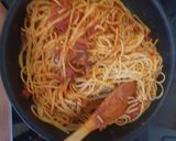 A picture of step 3 of Tomato spaghetti pasta.