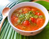 Hình bước làm 4 của món 🌱 Canh Cà Chua Chay Đơn Giản