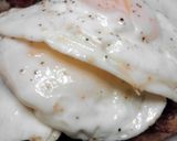 A picture of step 8 of Eggs over Pot Roast on Toast.