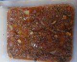 A picture of step 10 of My 3 Tier Lasagne 😀.