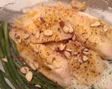 A picture of step 5 of Baked Tilapia in a Brown Butter Sauce.