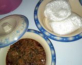 A picture of step 3 of Tuwan shinkafa miyar egusi.