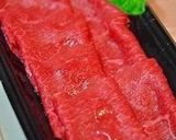 A picture of step 5 of Beef on Endive with Ume Gelée Sauce.