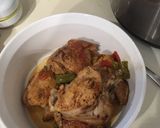 A picture of step 4 of Caribbean Tea Chicken Thighs /Yellow Rice.