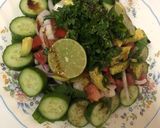 صورة لخطوة 2 من وصفة سلطة 🥑🥒💚