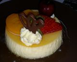 Foto langkah ke 7 dari resep 🍮Caramel Pudding With fruits🍓🍒🍫🍑.