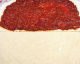 Sajtos - paradicsomos csavart snack 🍅🧅🧀 #naptar2025 recept fázis 3 fotója