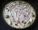 A picture of step 6 of Simple & Genuine Mushroom and Bacon Quiche.