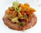 A picture of step 10 of Ham And Egg With Beans Breakfast.
