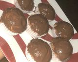 A picture of step 1 of Nutella cupcakes.