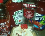 A picture of step 1 of Bloody Gouda Burger.