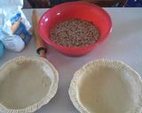 A picture of step 2 of Pecan pie , makes 2.