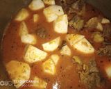 A picture of step 9 of Shaljam gosht.