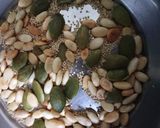 A picture of step 4 of Millet ladoo nachni.