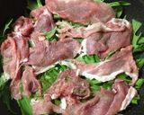 A picture of step 5 of Healthy & Easy Side Dish with Mizuna and Pork.