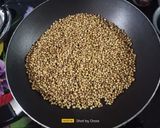 A picture of step 1 of Dhaniya Panjiri (Janmashtami Special).