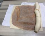 A picture of step 1 of Banana With Cinnamon Sugar Pastry Roll.