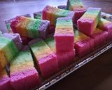 Foto langkah ke 6 dari resep Rainbow cake putih telur.