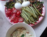 A picture of step 7 of Mixed veg with feta cream and boiled eggs.