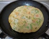 A picture of step 3 of High Protein Sattu & veggies Uttapam.