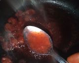 A picture of step 4 of Strawberry syrup.