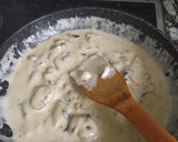Foto del paso 9 de la receta: Spaguettis con salsa de champiñones y camembert 🧀🍄