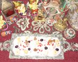 A picture of step 6 of Rasmalai Tiramisu eggless.