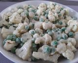 A picture of step 4 of Sig's Cauliflower, Pea and Chorizo Salad.