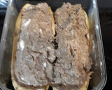 Foto del paso 4 de la receta: Calabacín relleno de berenjena, pavo y queso
