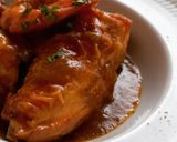 Foto del paso 14 de la receta: Mar y montaña de pollo, rape y gambas