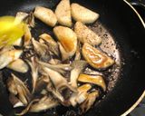 A picture of step 7 of Stir-Fried Mushrooms and Yam with Butter and Soy Sauce.