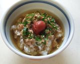 A picture of step 4 of Perfect on Hot Summer Days Chilled Tuna Ochazuke (Rice Porridge).