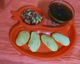A picture of step 5 of Golgappa with cold drink pani.