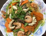 Hình bước làm 4 của món Mì xào giòn