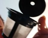 A picture of step 4 of Cappuccino K-Cup Mix.